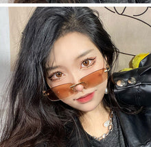 Load image into Gallery viewer, Rimless Sunglasses Women Small Frame Square Sun Glasses Women Luxury Brand Designer Sunglasses for Women Gafas De Sol