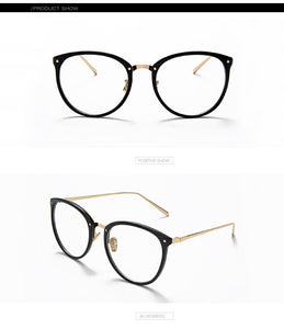 Women Metal Legs Computer Glasses Frame Brand Anti Blue Light Round Eyewear Blocking Glasses Fashion Optical Spectacle Eyeglass