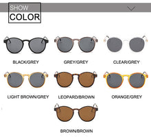 Load image into Gallery viewer, 2022 Retro Round Sunglasses Women Men Brand Design Transparent Female Sun Glasses Men Oculos De Sol Feminino Lunette Soleil