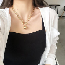 Load image into Gallery viewer, 2020 New Trend Hip hop Oval Thick Chain Metal Ball Chain Necklace for Men Women Girls Party Jewelry Gift