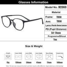 Load image into Gallery viewer, Gmei Optical Women Ultralight TR90 Round Glasses Frame Prescription Eyeglasses Myopia Optical Frames Female Eyewear M2069