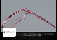 Load image into Gallery viewer, BCLEAR Women Prescription Optical Eyeglasses Frames with Golden Hollow Out Eyeglasses Frame With Flower Female Spectacle Eyewear
