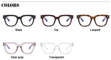 Load image into Gallery viewer, Anti Blue Big Frame  Glasses Women Computer blue light blocking glasses  Black Radiation Goggles Spectacles Eyeglasses Men