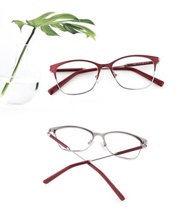 Vintage Square Women's glasses frames Myopia Man Glasses Prescription Ladies Spectacles Clear Female Optical Eyeglasses Metal