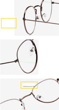 Load image into Gallery viewer, 2022 Glasses Frame Women Luxury Round Eyeglasses Frames Vintage Brand Designer Blue Light Eyewear Gafas De Mujer