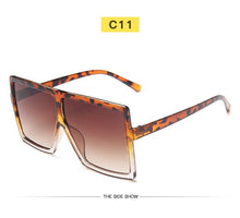 Load image into Gallery viewer, New Square Sunglasses Women Sun Glasses Female Eyewear Eyeglasses Plastic Frame Clear Lens UV400 Shade Fashion Driving