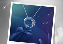 Load image into Gallery viewer, new original Silver Color  slip falling meteor micro-inlaid necklace Meteor Garden fashion trend jewelry