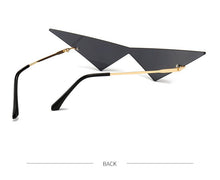 Load image into Gallery viewer, Fashion Rimless Triangle Sunglasses Catwalk Women's Luxury Funny Sun Glasses Shades for Women UV400 2022 Brand Designer SG040