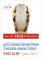 Carica l&#39;immagine nel visualizzatore di Gallery, LiiJi Unique Amazonite Clear Quartzs Citrines Moonstone Amethysts Bohemia Long Necklace Druzy Quart Pendant Necklace Necklace