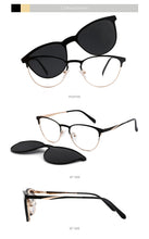 Load image into Gallery viewer, Vintage Cateye Sunglasses Women Clip on Brand Designer Optical Myopia Eyeglass Frame Prescription glasses Multifunction