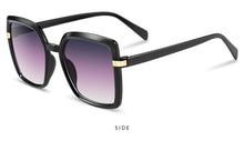 Load image into Gallery viewer, 2022 Sunglasses Women Gradient Fashion Brand Designer  retro square frame Women Sunglasses UV400 Black Shades oversized oculos