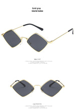 Load image into Gallery viewer, 2022 Sunglasses Women Metal Rhombus Sun glasses Irregular Vintage Small Frame Goggle Uv400 Ladies Oculos Gafas De Sol