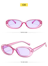 Load image into Gallery viewer, LongKeeper 2022 Small Oval Sunglasses Women Men Retro Vintage  Sun Glasses Ladies Black White Pink Clear Shades for Female 90s