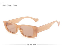 Load image into Gallery viewer, SO&amp;EI Retro Small Rectangle Sunglasses Women Ins Popular Fashion Candy Color Eyewear Men Square Sun Glasses Shades UV400