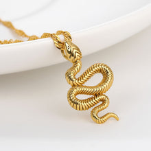 Load image into Gallery viewer, Stainless Steele Snake Necklace 2020 Cute Animal Snake Pendant Necklace For Women Temperament Snake Pendant Necklace Jewelry