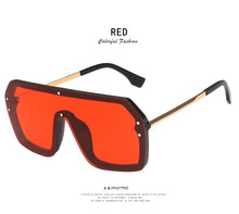 Load image into Gallery viewer, NEW Oversized FF Sunglasses 2022 Women Luxury Brand Fashion Flat Top One Piece Sun Glasses Men Gafas Shade Mirror UV400