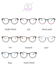 Load image into Gallery viewer, Classic Round Glasses Frame Women Optical Female Eyeglasses Frame Fake Transparent Clear Lens Glasses Men Oculos De Grau