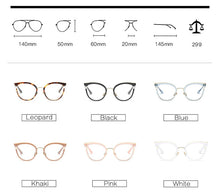 Load image into Gallery viewer, Woman Semi-Transparent Acetate Optical Eyeglasses Fashion Frame Spectacles for Women Prescription Eyewear Glasses Frame