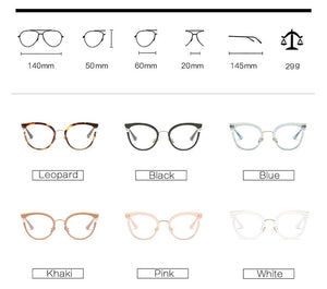 Woman Semi-Transparent Acetate Optical Eyeglasses Fashion Frame Spectacles for Women Prescription Eyewear Glasses Frame