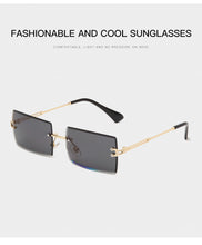 Carica l'immagine nel visualizzatore di Gallery, New Fashion Rimless Sunglasses Women Small Square Sun glasses Luxury Brand Design Metal Sunglass UV400 Shades Eyewear