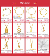 Load image into Gallery viewer, Anniyo A-Z Letters Silver Color Charm Pendant Necklaces Women Girls English Initial Alphabet Chain Jewelry Best Gifts #118621