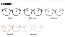 Carica l&#39;immagine nel visualizzatore di Gallery, 2022 Trends Anti Blue Light Oversized Glasses Computer Women Blue Blocking Gaming  Men Transparen Eyeglasses Spectacles Frame