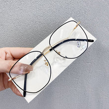 Load image into Gallery viewer, Transparent Eyeglasses Frames for Women Computer Blue Light Glasses Frame Ladies Irregular Curved Legs Metal Spectacles