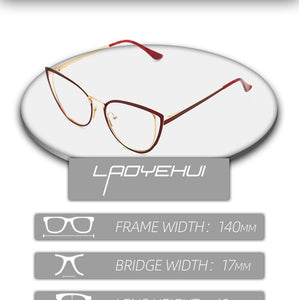 square oval cat eye metal optical prescription eyeglasses frames customizable fashion clear  fake glasses women without diopters