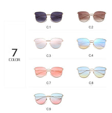 Load image into Gallery viewer, Vintage Cat Eye Sunglasses Shades For Women Trendy Retro Sun Glasses Women Mirror Eyewear Metal Frame UV400 Oculos