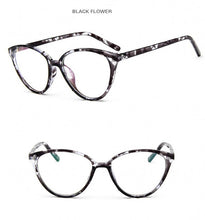 Carica l&#39;immagine nel visualizzatore di Gallery, Women Spectacle Glass frame Anti Blu Rays Blue Light Blocking Female clear lens Girls nerd black red optical eyeglasses frame