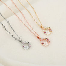 Load image into Gallery viewer, Fashion Creative Butterfly Flowers Necklace Zircon Crystal Pearl Shell Garland Pendant Necklace for Women Jewelry Accessories