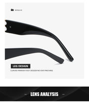 Load image into Gallery viewer, rectangle sunglasses women men BB high quality brand designer green tea leopard small sun glasses oculos de sol