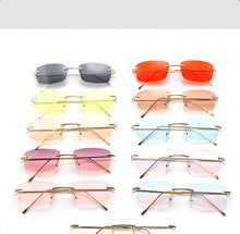 Load image into Gallery viewer, Rimless Sunglasses Women Small Frame Square Sun Glasses Women Luxury Brand Designer Sunglasses for Women Gafas De Sol