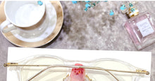 Carica l&#39;immagine nel visualizzatore di Gallery, Transparent Clear Optical Glasses Frame Women Retro Round Anti Blue Light Eyeglasses Frame Prescription Myopia Eyewear Frame