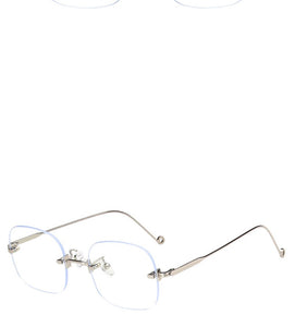 2022 Women Glasses Frame Luxury Eyeglasses Frame Women Anti Blue Light Eyewear Optics Brand Women Frameless Spectacle