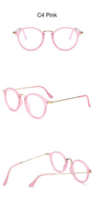 2022 Round Glasses Frame Glasses Women Mirror Eyeglasses Frames Women/Men Anti Blue Light Glasses Okulary