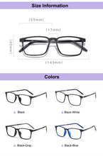 Carica l&#39;immagine nel visualizzatore di Gallery, Gmei Optical Eyeglasses Frame For Men And Women 8878 Titanium Flexible Legs With TR90 Plastic Front Rim Eyewear Spectacles Frame