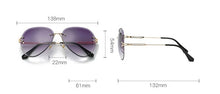 Load image into Gallery viewer, 2022 New Brand Designer Rimless Pilot Sunglasses Women Men Retro Dimond Cutting Lens Gradient Sun Glasses For Female UV400