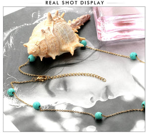 LUXUKISSKIDS 2020 New (45+5cm) Gold Pendants Link Chain Choker Necklace Women Jewelry Stainless Steel Babygirl Necklaces Set