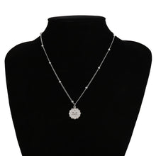Load image into Gallery viewer, Constellation Carve Coin Pendant Necklace Simple Copper Leo Beads Clavicle Chain Necklace Sexy Couple Jewelry