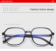 Carica l&#39;immagine nel visualizzatore di Gallery, Round Blue Light Blocking Computer Glasses Women Men Ultralight Fashion Optical Myopia Eyeglasses Frames Female UV400