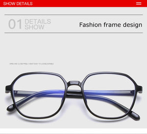 Round Blue Light Blocking Computer Glasses Women Men Ultralight Fashion Optical Myopia Eyeglasses Frames Female UV400