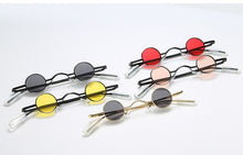 Load image into Gallery viewer, Small Round Sunglasses Women Retro Trending Wide Bridge Brand Designer Punk Sun Glasses Steampunk Vintage Goggles Black Shades