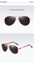 Load image into Gallery viewer, Luxury Brand  Polarized Sunglasses Men Women Gradient Lens Alloy metal frame Round Sun glasses Pilot Driving