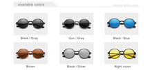 Load image into Gallery viewer, Genuine KINGSEVEN Aluminum Steampunk Round Sunglasses 2022 New Luxury Brand Design Vintage Women Sun Glasses UV400
