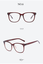 Load image into Gallery viewer, Retro Transparent Clear Lens Eyeglasses Fake Optical Eye Glasses Frames For Women Fashion Myopia Square Spectacles Eyewear