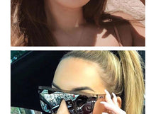 Load image into Gallery viewer, Vintage Square Sunglasses Woman Siamese Oversized Sunglasses Woman/Men Retro Sunglasses Lentes De Sol Mujer