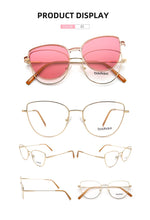 Load image into Gallery viewer, vogue cat eye Sunglasses Women Polarized Magnet Clip On Sun Glasses For Women Female Prescription Oculos