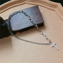 Load image into Gallery viewer, Multilayers Punk Chains Cross Necklace Couple Fashion Street Hip Hop Geometric Metal Pendant Necklaces for Women