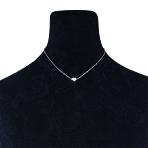 Collana a catena con collo a clavicola multistrato a forma di cuore di pesca con ciondolo clavicola femminile di moda semplice. Ciondolo a forma di cuore 